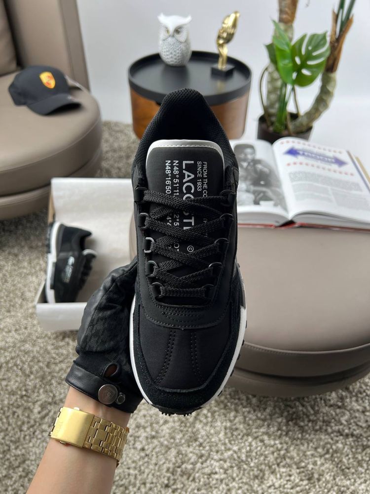 Чоловічі кросівки лакоста еліт актів Lacoste Elite Active Black White