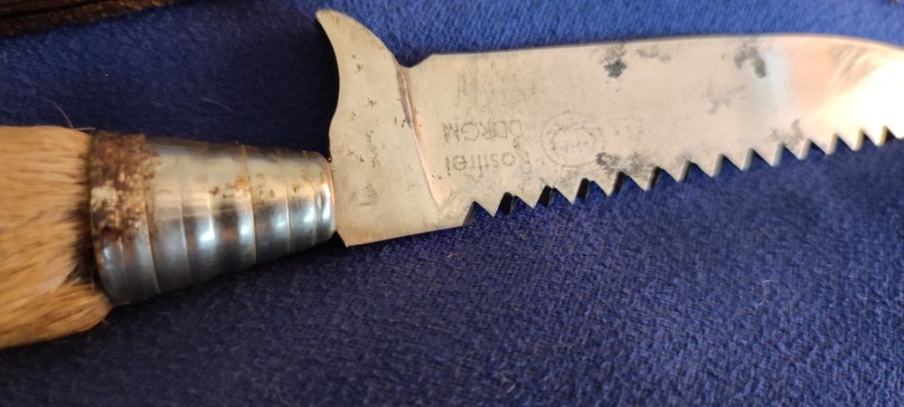 Stary nóż mysliwski nożyk finka Rostfrei