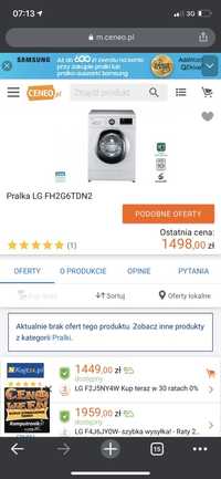 Pralka LG FH2G6TDN2 uzywna