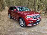 Jeep Grand Cherokee Bogata wersja summit radar harman kardon pneumatyka