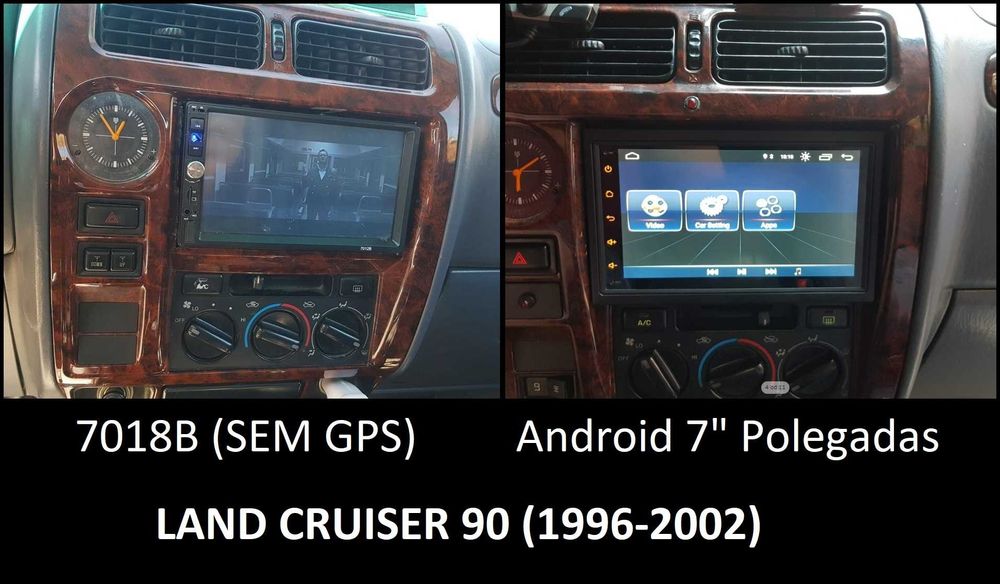 (NOVO) Rádio 2DIN • TOYOTA Land Cruiser • Android GPS • 70/80/90/100