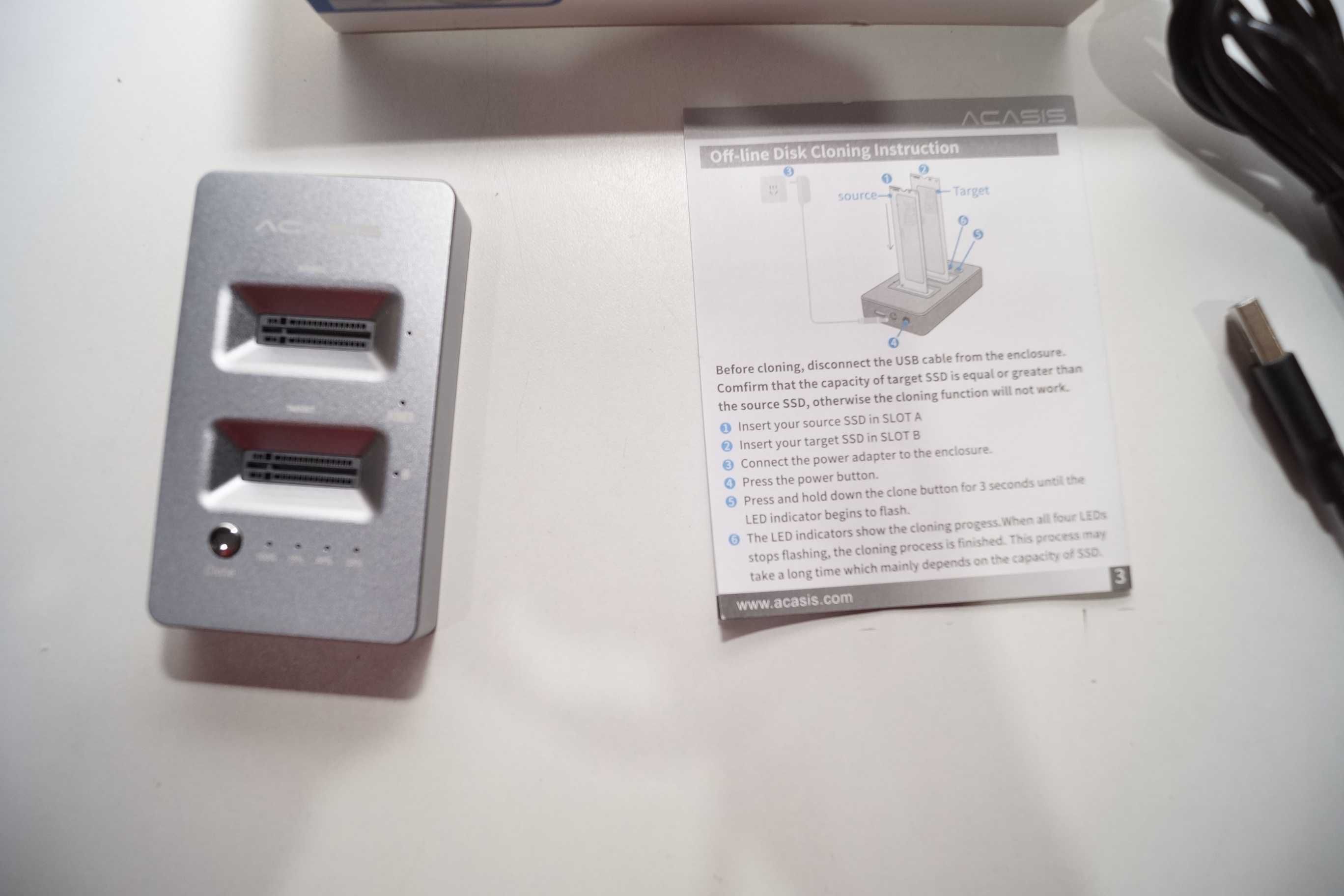 1510 Duplikator stacja dokująca NVME M.2 ACASIS