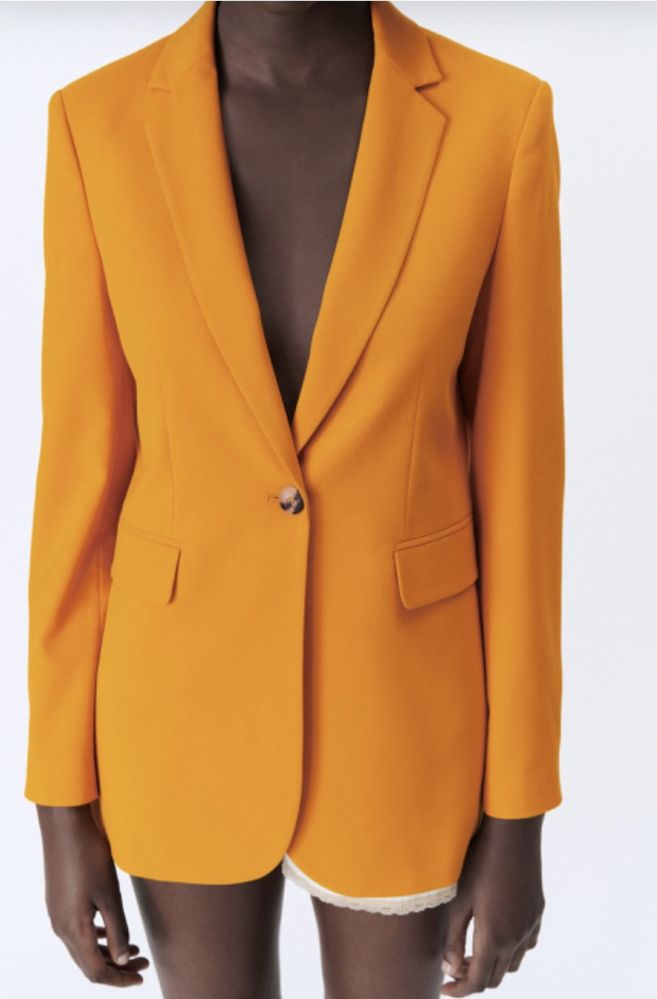 Blazer ZAra laranja tam 36