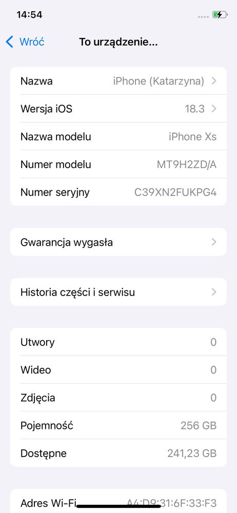 Iphone XS 256 Gb