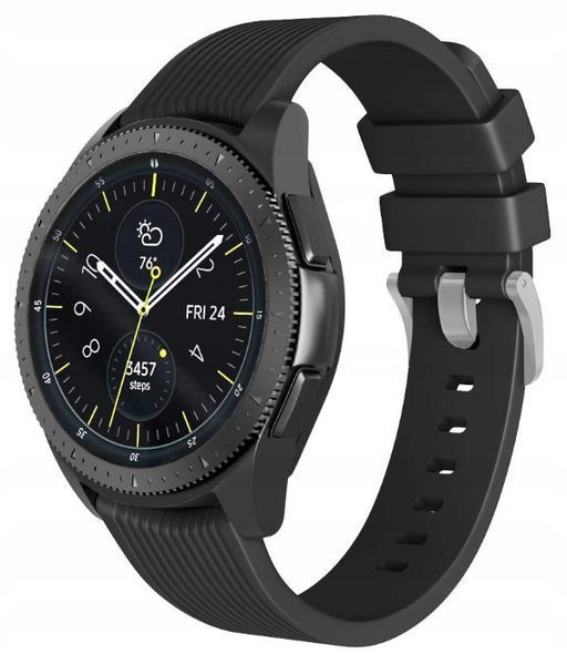 Czarny silikonowy pasek SAMSUNG GALAXY WATCH 42mm