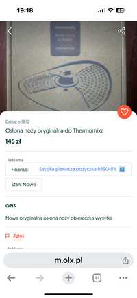 Osłona noży Vorwerk THERMOMIX oryginalna