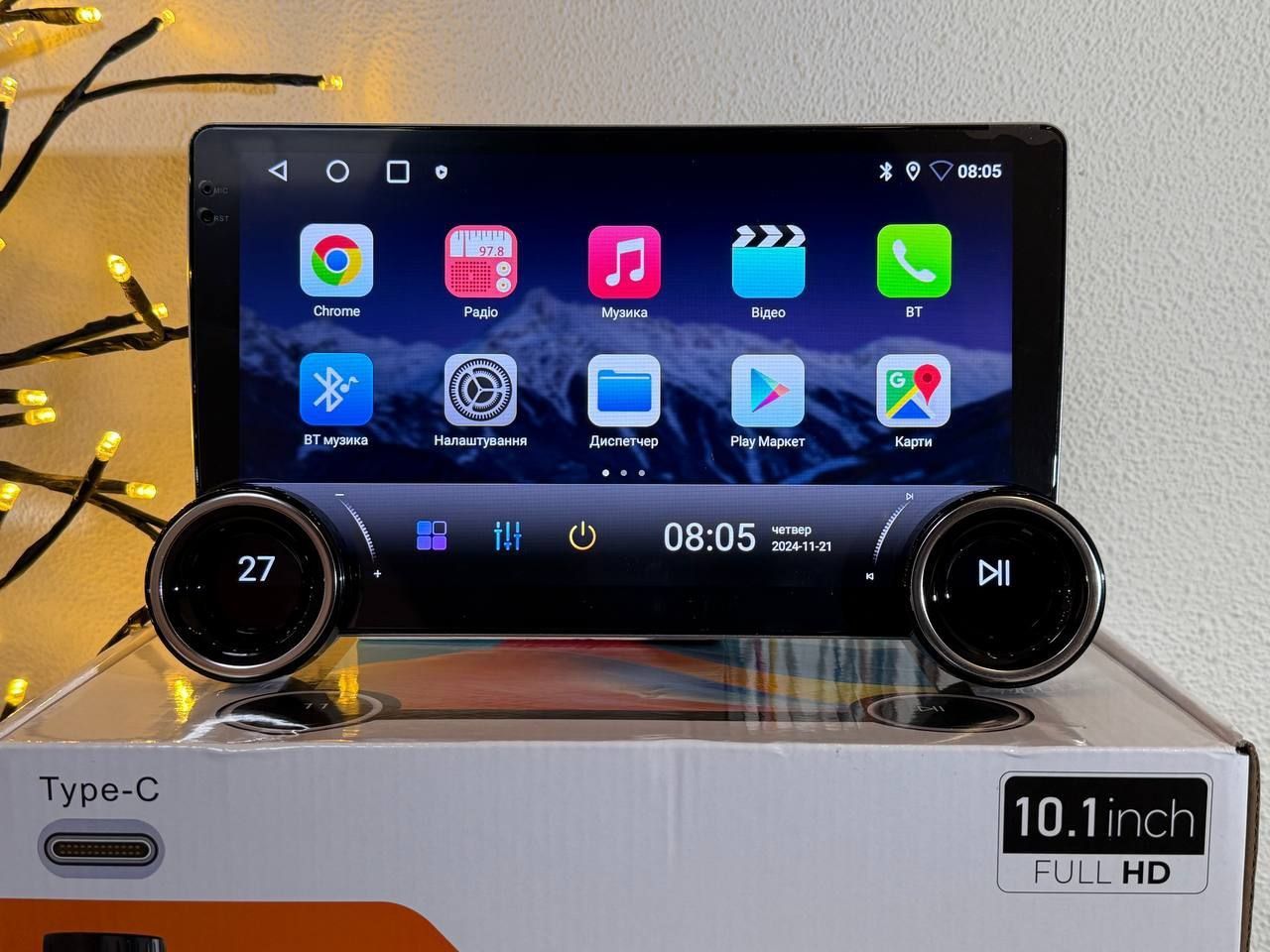 Магнитола 9/10" с Крутилками 4/64гб с Carplay Android Auto 2025 года