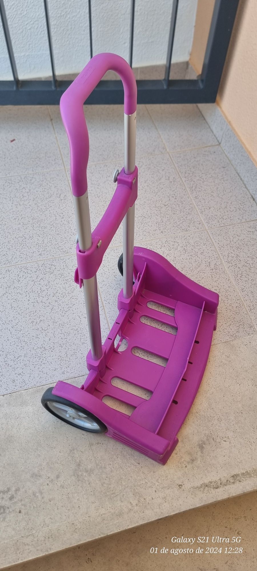 Troley para transporte de mochila