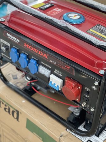 Генератор 3кВт с электростартером, бензогенератор Honda EM6500CXS.