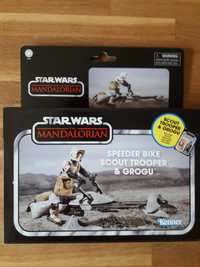 Hasbro Star Wars The Mandalorian Scout Trooper i Grogu 9,5 cm