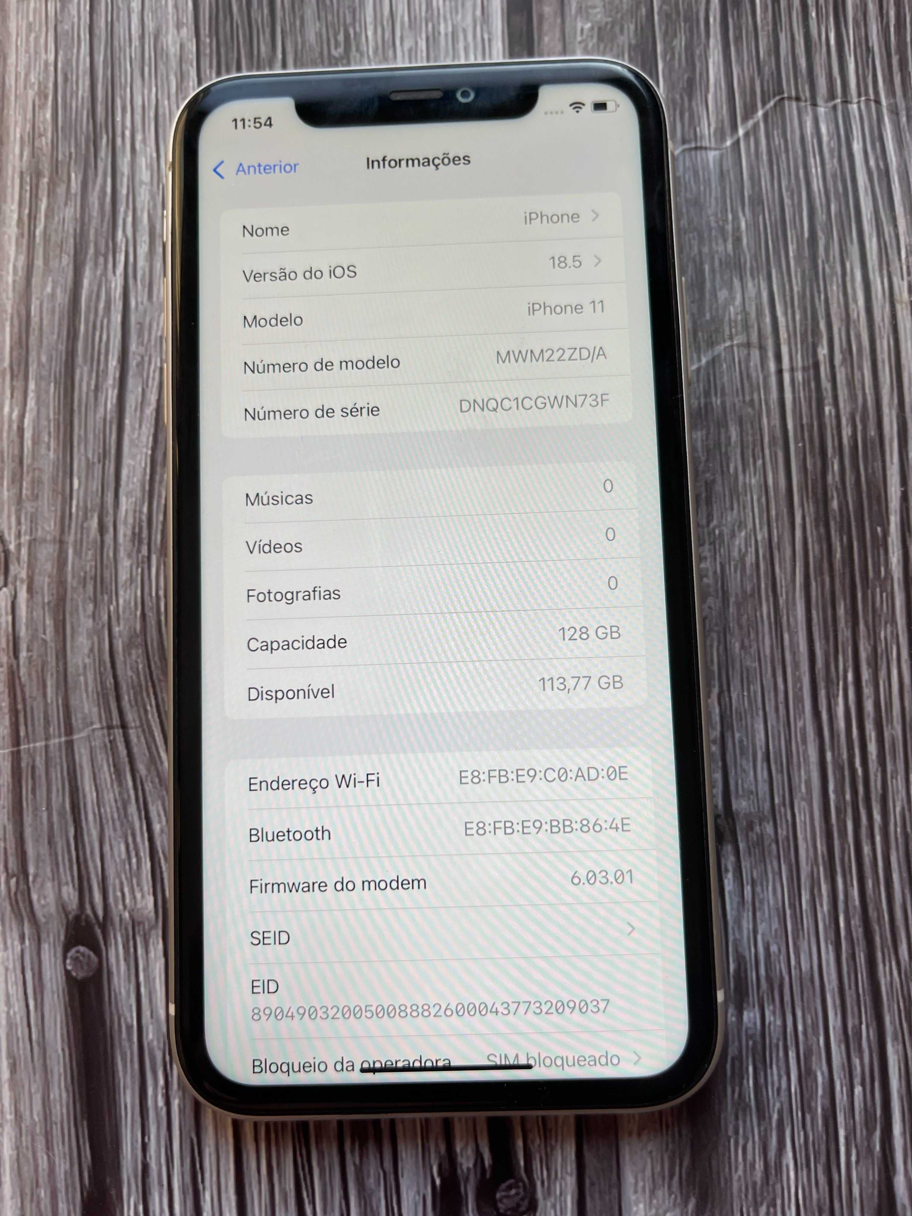 iPhone 11 128gb Branco (Ler Descrição)