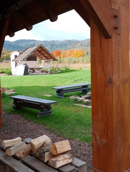 Chata Otulina dom w górach z wiatą biesiadną, balią, sauną, Radków