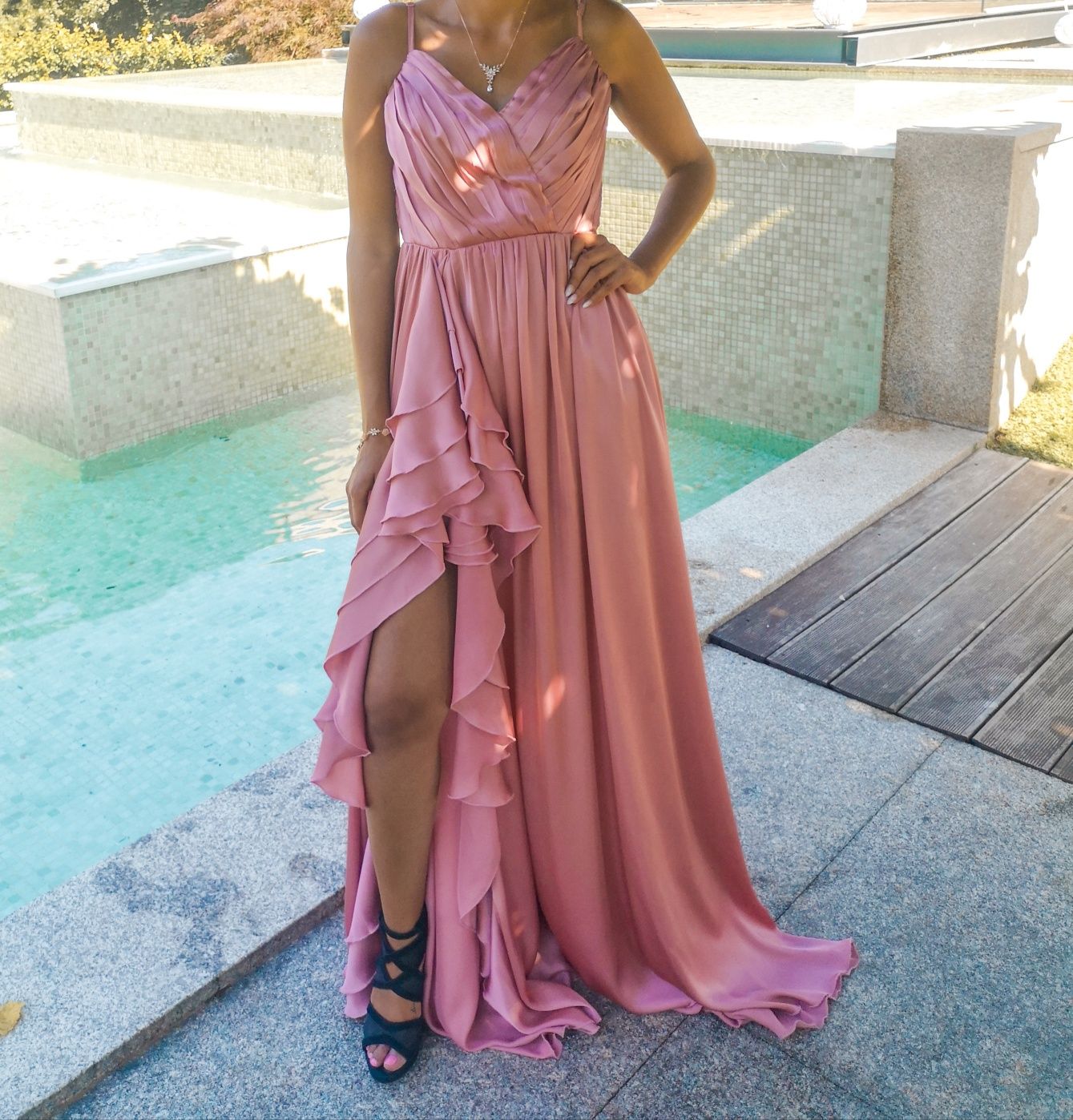 Vestido Cerimónia Rosa