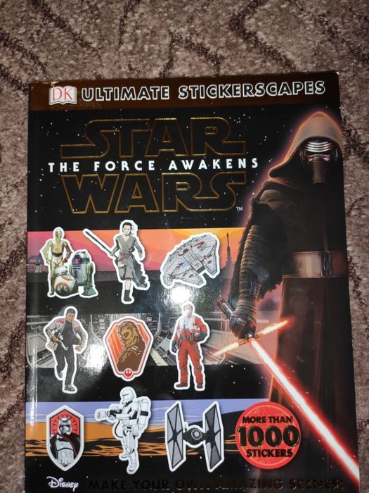 Star Wars Stickers Disney Новый альбом с наклейками (более 1000 шт)