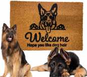 Wycieraczka kokosowa pod drzwi WELCOME Hope You Like Dog Hair