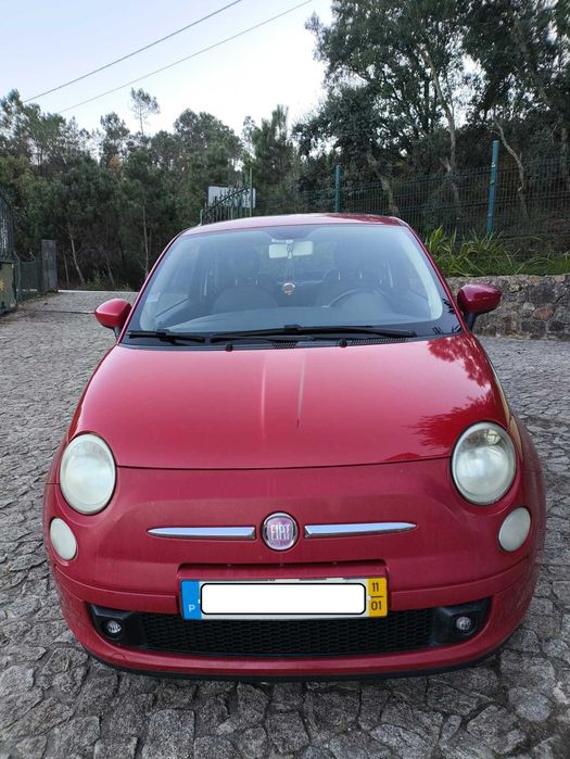 Fiat 500 1.2cv, vermelho