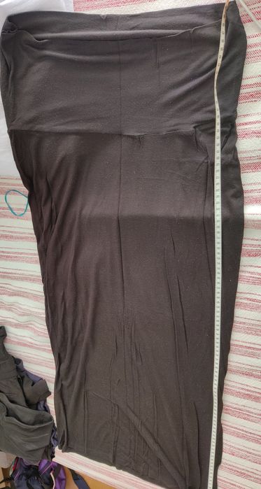 Saia comprida preta maternidade, Prenatal, 40