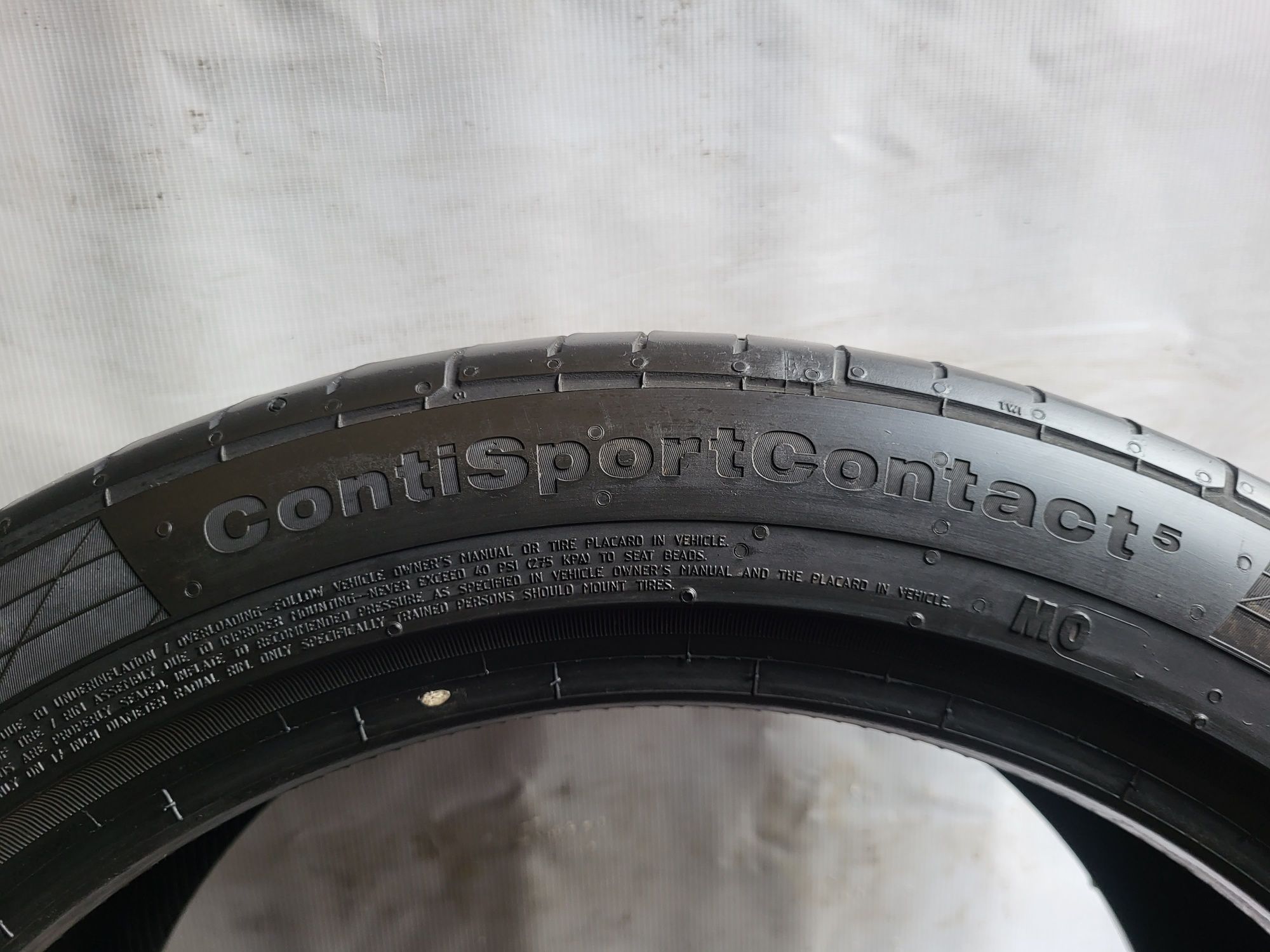 Opony Continental SportContact5 245 40 R17 Para 7.3mm 19 rok