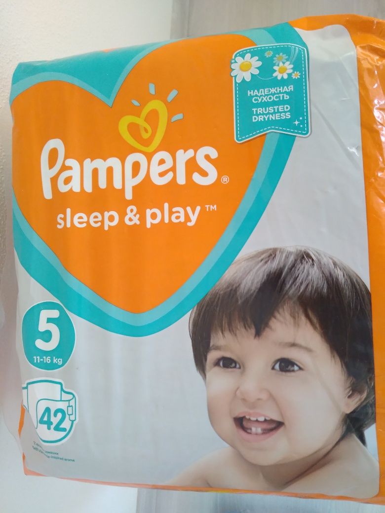 Подгузники Pampers Premium Care, Active Baby, Sleep&Play 4, 5, 6, 7!