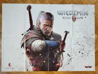 Plakat 2-stronny | Wiedźmin 3 Dziki Gon | Geralt | Yennefer | Triss