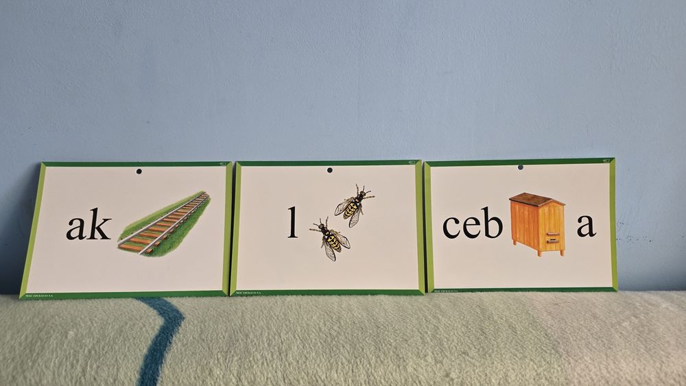 Pomoce dydaktyczne karty 95 sztuk