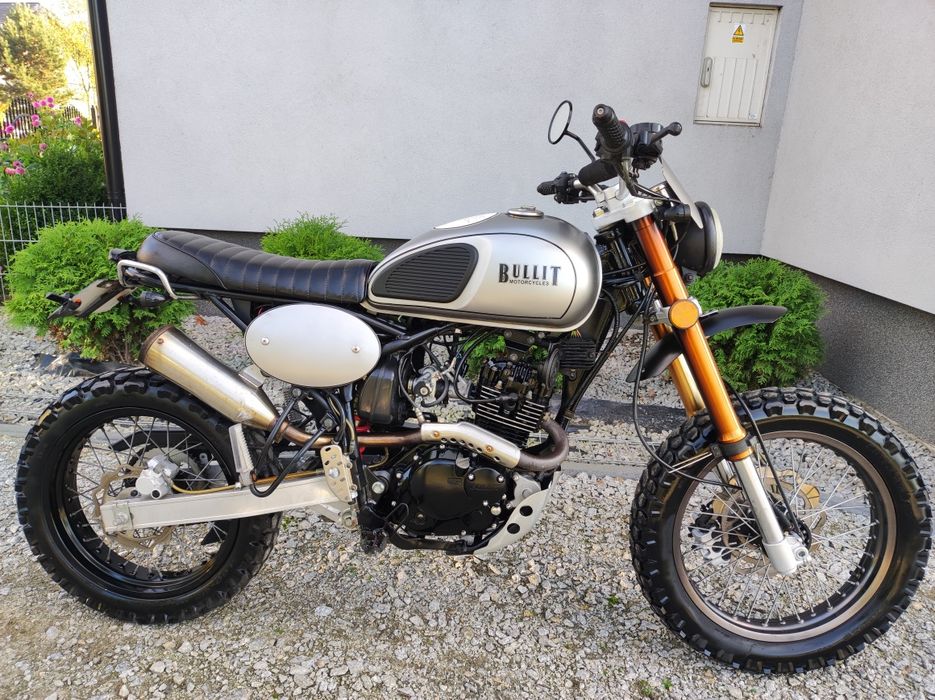 Bullit Cafe Racer 125cc kat.b wtrysk  6 tys km Transport GN Scrambler