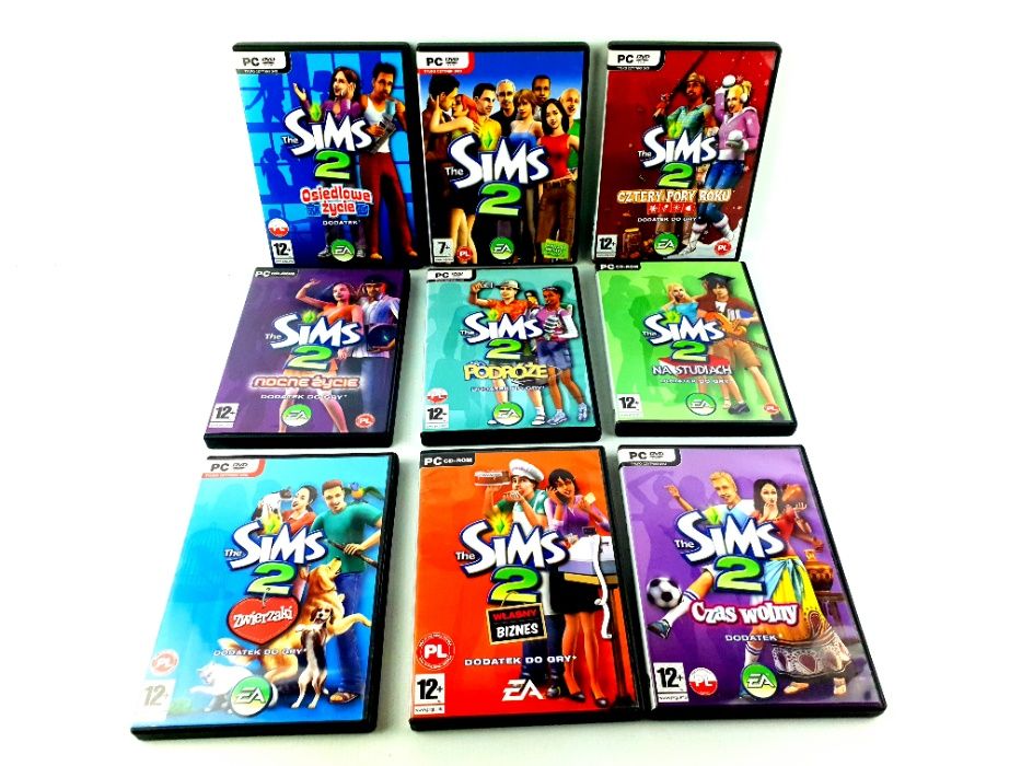 The Sims 2 II i wszystkie dodatki wydanie polskie PC PL akcesoria