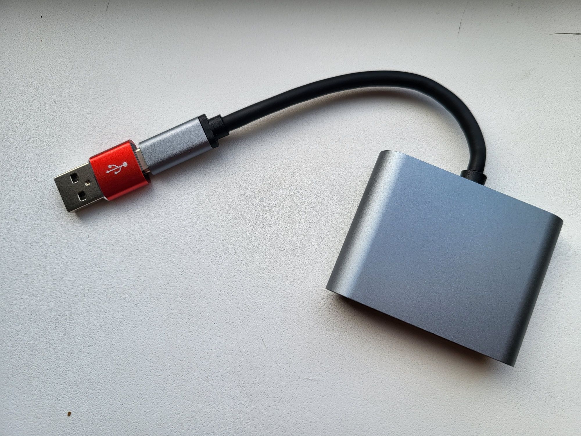 Внешняя видеокарта, VGA, hdmi плюс переходник на USB