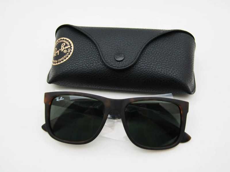 Ray Ban Óculos Sol NOVOS 4165 Justin Rubber HAVANA 710/13 50/16/145