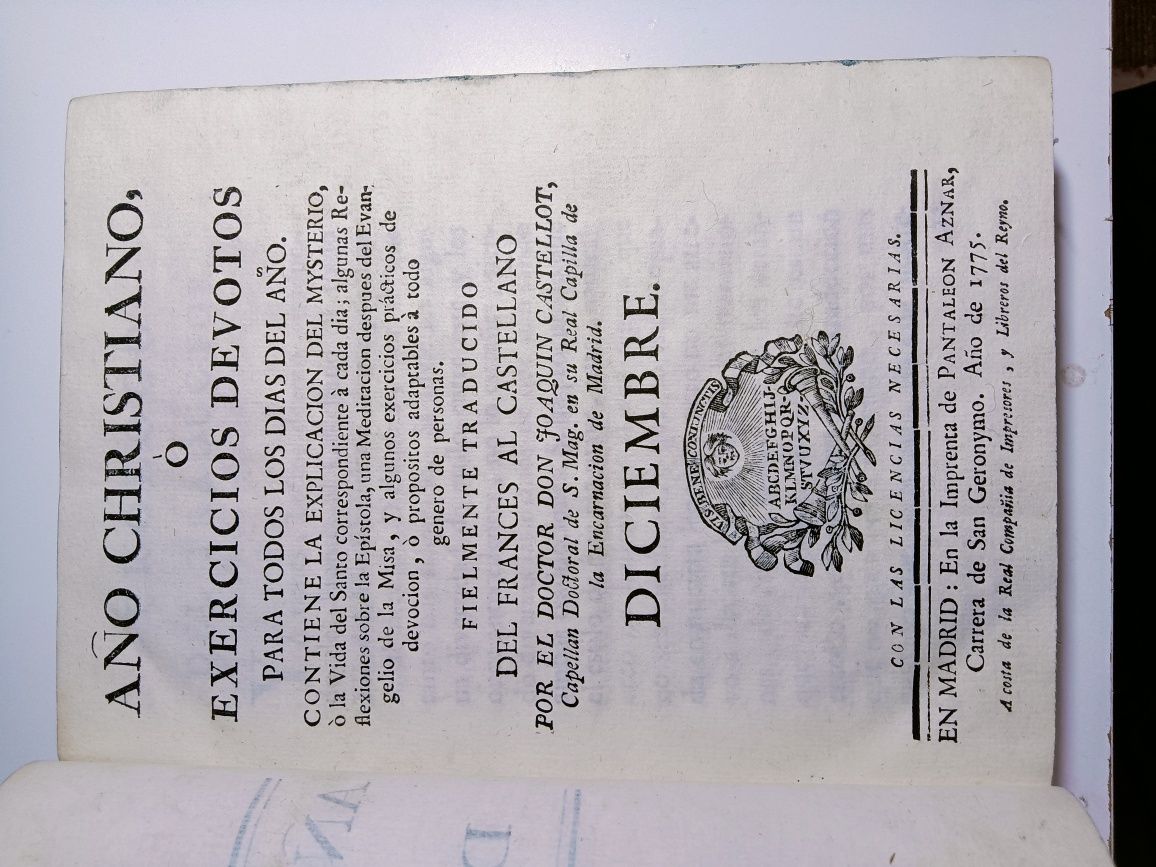 Livro muito antigo de 1775
