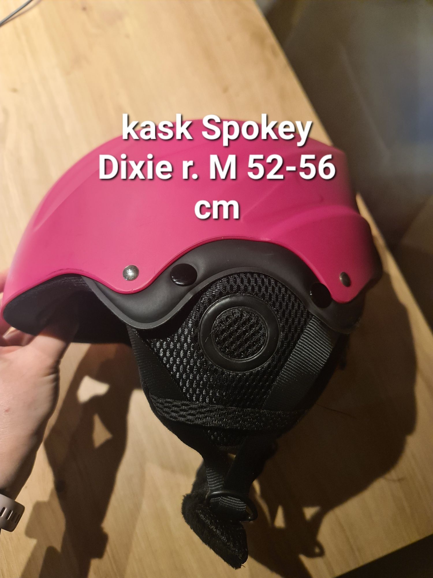 Kask dziecięcy narciarski na łyżwy różowy Spokey Dixie rozmiar 52-56cm