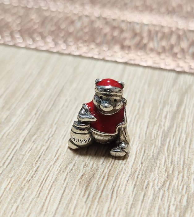 Charm's Disney Kubuś Puchatek święta S925 ALE