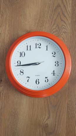 Zegar ścienny  pomarańczowy