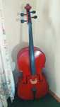 violoncelo 3/4 PARROT em excelente estado + arco + saco