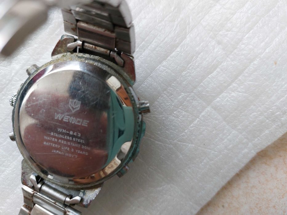 Relógio de pulso analógico e digital weide wh-843