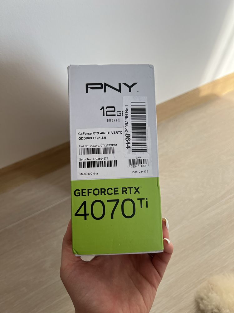Відеокарта PNY GeForce RTX 4070 Ti Verto 12GB GDDR6X