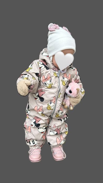 Комбінезон зимовий на дівчинку на 9-12, 80-86 размер, 12-18м от Disney