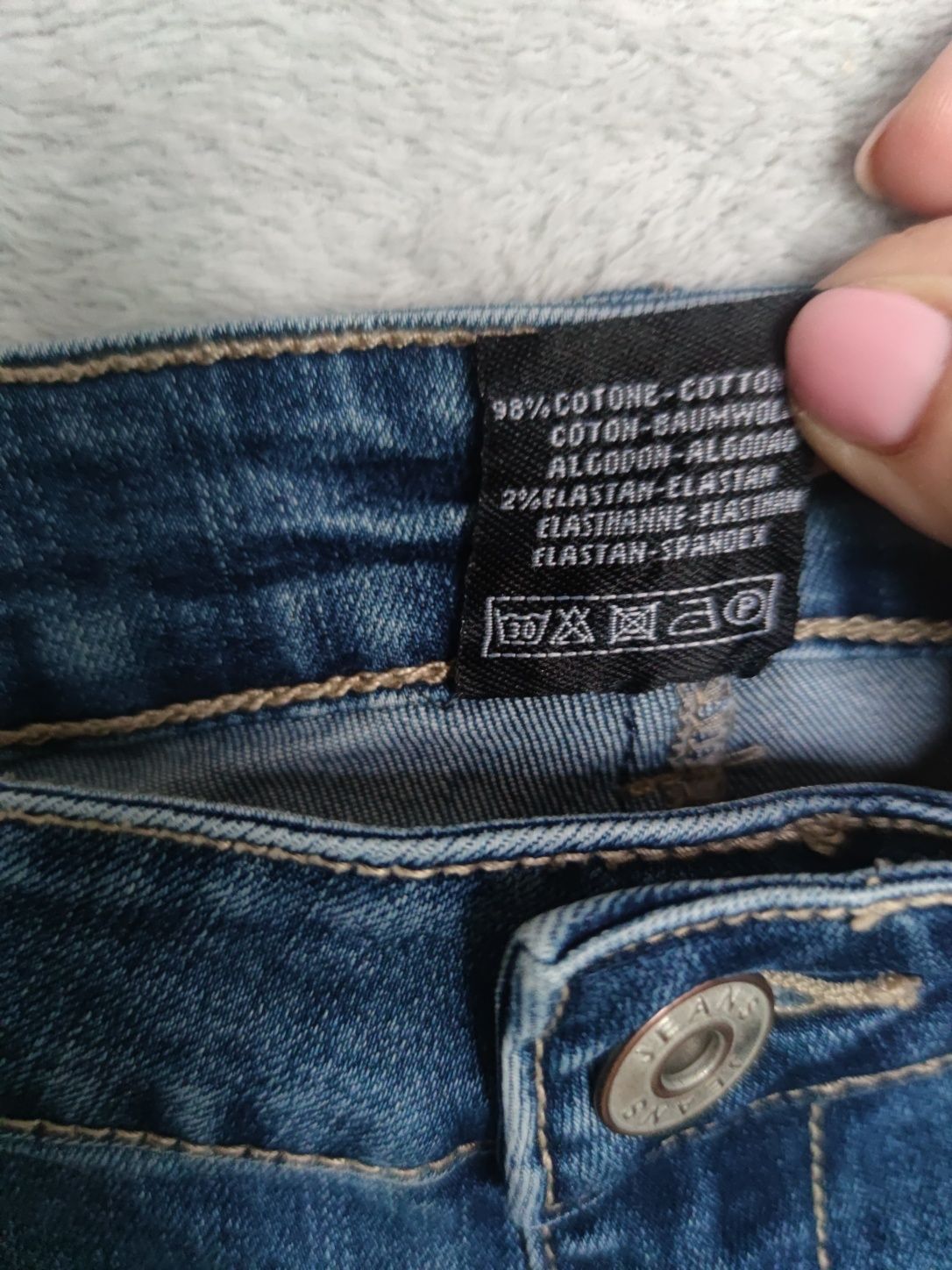 Style Italy jeansy S/36 przetarcia rurki