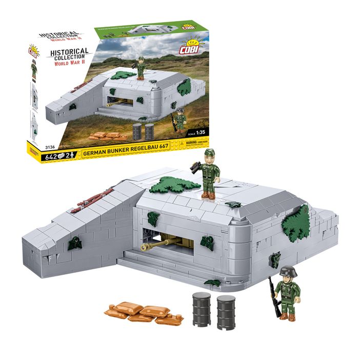 Klocki Cobi 3136 Schron Regelbau 667 Hc Ww2 642 El.