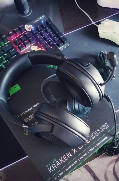 Новые Игровые наушники RAZER KRAKEN X LITE