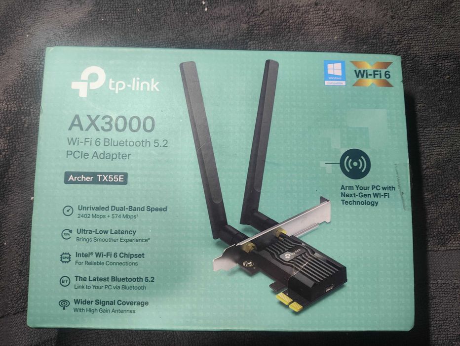 Karta sieciowa TP-Link Archer TX55E AX3000 Wi-Fi 6 Bluetooth 5.2