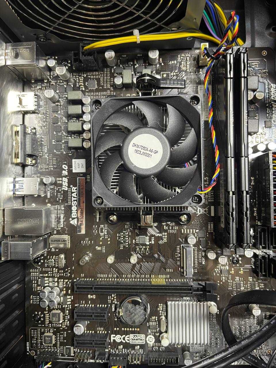 компьютер ПК   AMD 200GE  / ОЗУ 16 гб /  Biostar B450MH / SSD 120 gb