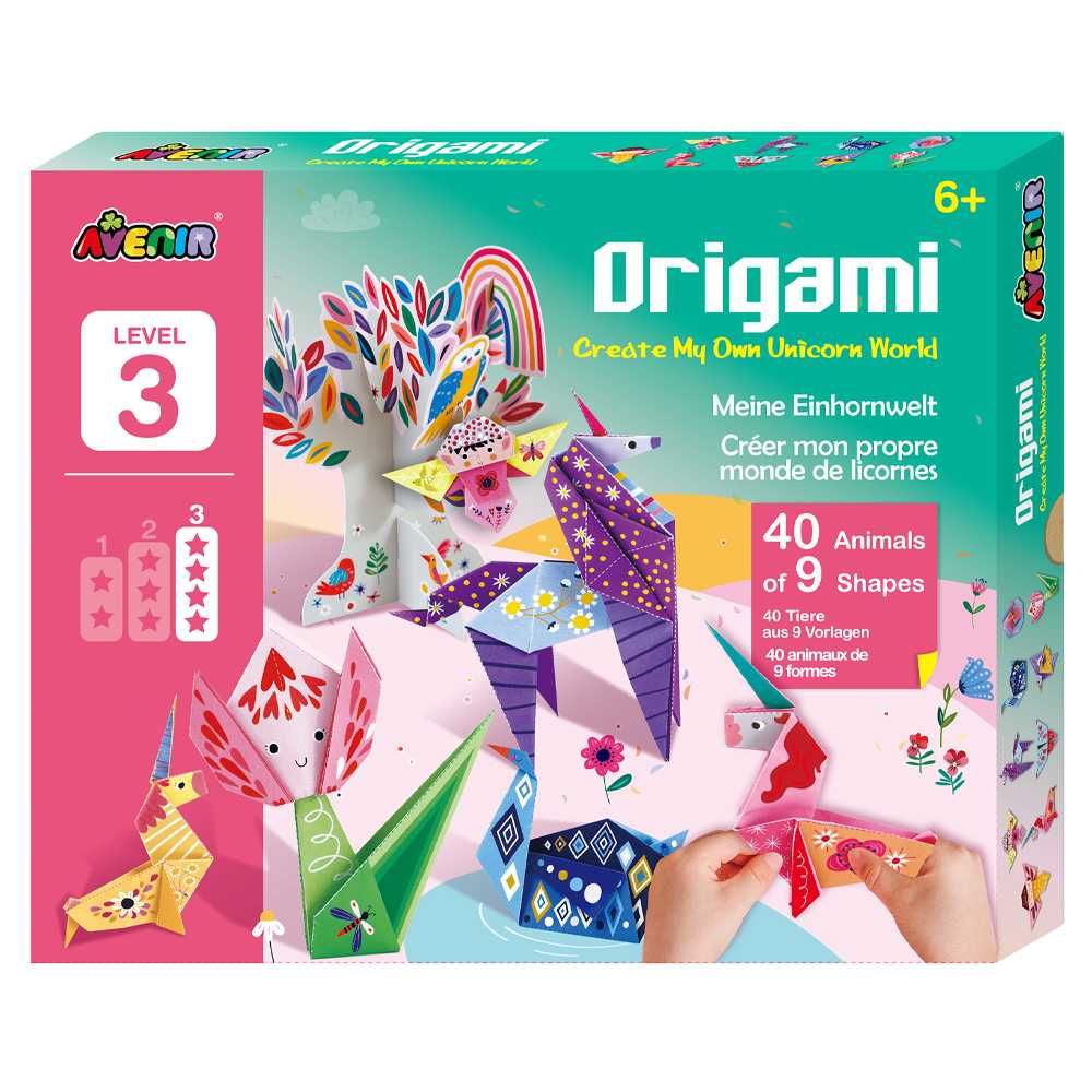 AVENIR Набор для творчества, оригами "Мир единорогов" 40 листов