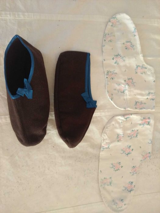 sapatos quentinhos para dormir