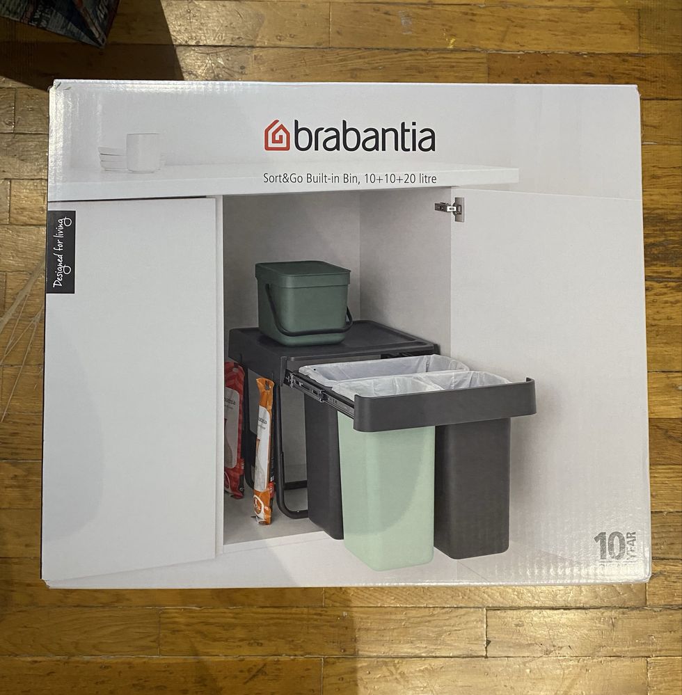 Brabantia - Sort & Go . Nowe 3 kosze do sortowania śmieci 10, 10 i 20