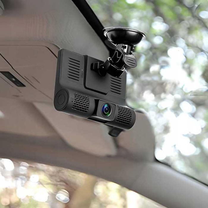 Rejestrator jazdy 5Mpx 3 kamery FULL HD + kamera cofania