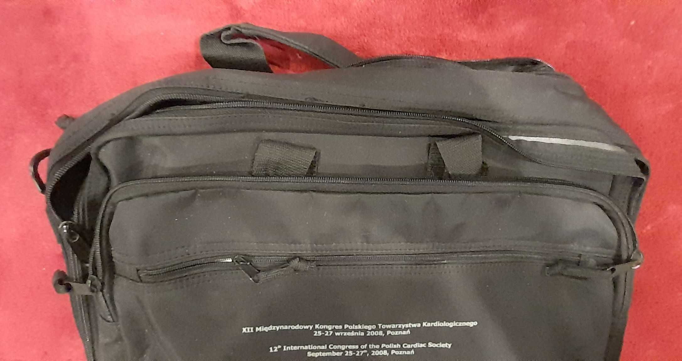 Torba na 2 laptopy czarna 40cmx35cm