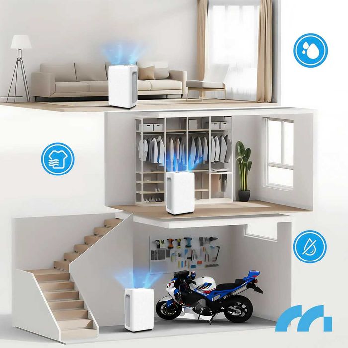 Осушувач повітря з поглиначем вологи DH-20330A / WiFi 4,5 Л / до 45 м²