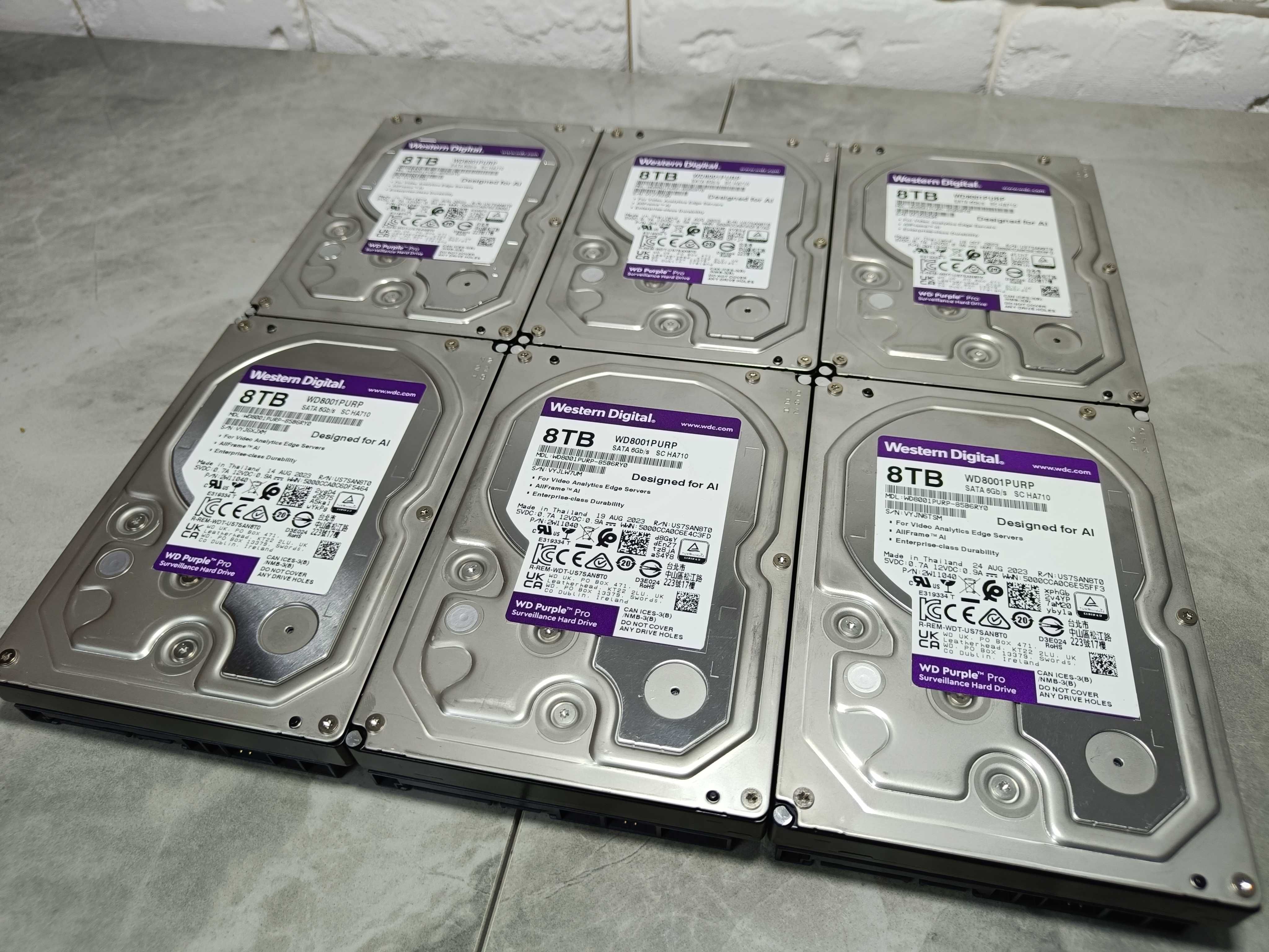 НОВІ Хард Диск HDD Hard Disk Western Digital Purple PRO 8TB WD8001PURP