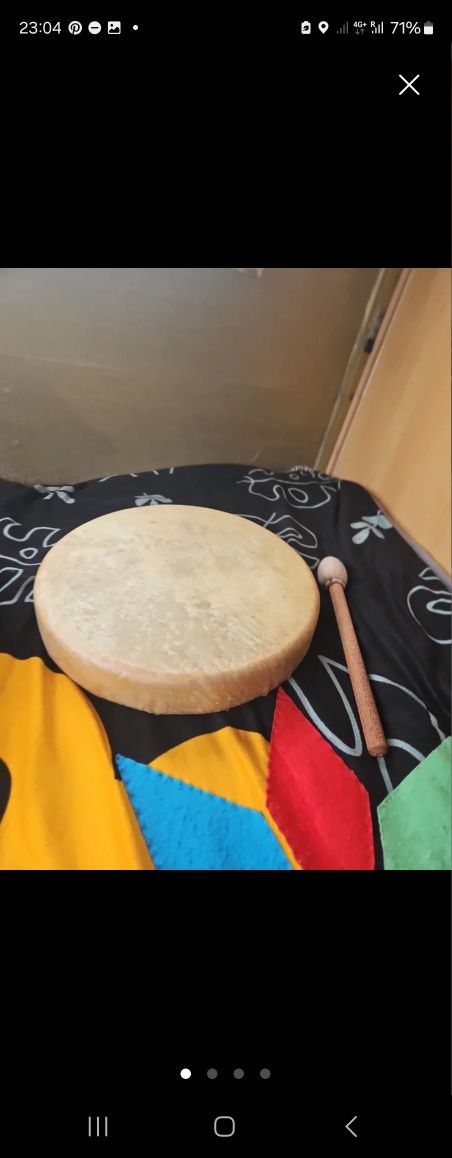 Tambor xamanico como novo